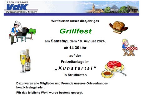 Unser Grillfest am 10.08.2024