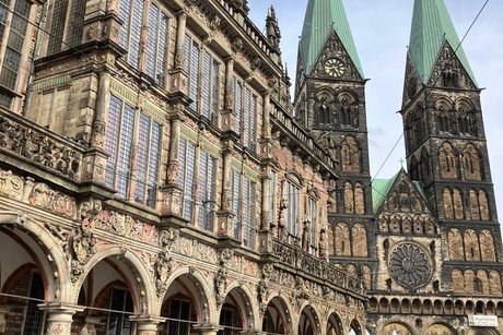 Das Bremer Rathaus und der St. Petri Dom Das Bremer Rathaus und der St. Petri Dom