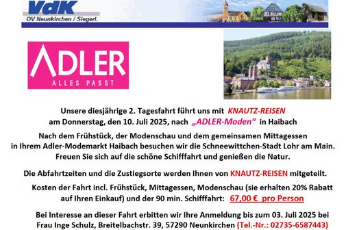 Tagesfahrt