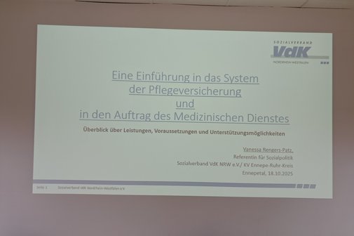 Thema der Schulung