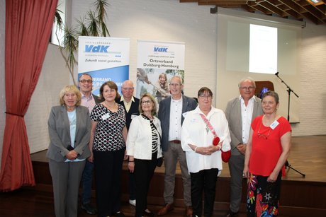 Vorstand mit Gisela Schiffers und Dietmar Hohmt vom KV Niederrhein