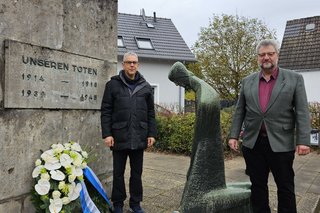 Pfarrer Ostermann und Herr Kerlin vom VdK