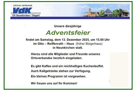 Advents- u. Weihnachtsfeier 2025