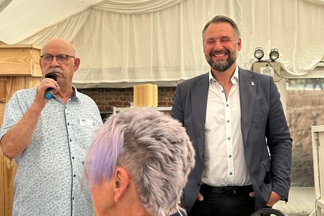 Besuch durch den Bürgermeister von Xanten, Rafael Zur Spargelessen VdK OV Alpen