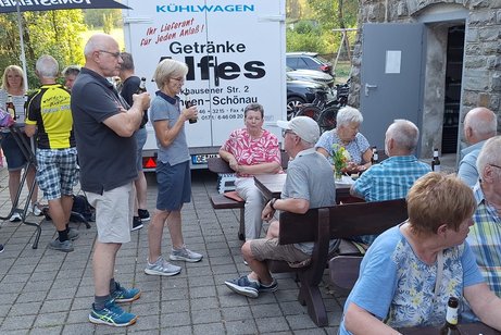 Blick auf den Vorplatz des SGV-Heimes in der Stemmicke