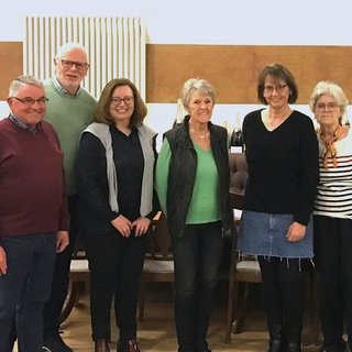 Gruppenfoto des Vorstands des OV Langenberg