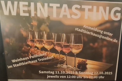 Weintasting im StadtBierhaus in Troisdorf