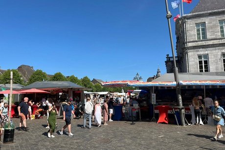 Blick auf Marktplatz