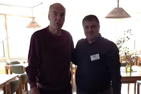 Jubilar Herr Rinke und Vorsitzender Ahmet Ucan