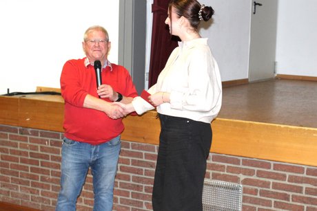 Manfred Klein , Vorsitzender des VdK und Elena Stock v. Stimmwerk Manfred Klein, Vorsitzender des VdK und Elena Stock v. Stimmwerk