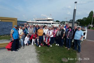 Gruppenfoto der Teilnehmer der Fahrt zum Zwischenahner Meer