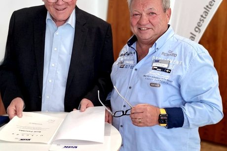 Peter Jeromin mit Kalle Brings