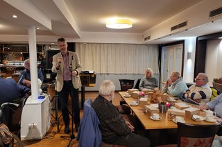 Michael Schell als erster Beigeordneter der Stadt Steinfurt bei seiner Ansprache.