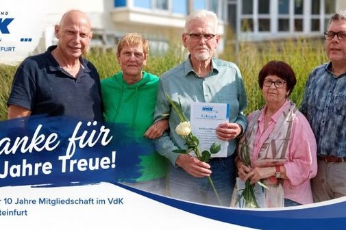 Agnes und Gerhard Roseriy - 10 Jahre VdK – Treue, Engagement und gelebte Gemeinschaft Agnes und Gerhard Roseriy - 10 Jahre VdK – Treue, Engagement und gelebte Gemeinschaft