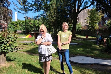 Impressionen vom Grillen und Minigolf