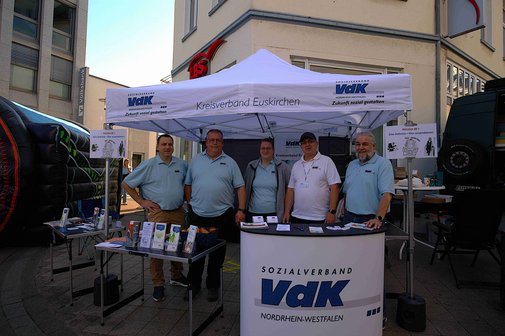 das Team des Infostandes