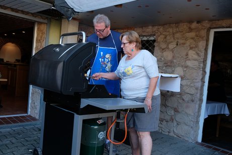 Hier grillt der Vorstand noch selbst