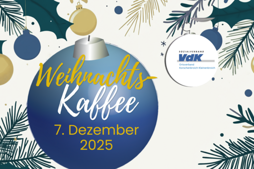Einladung zum VdK OV Korschenbroich-Kleinenbroich zum Weihnachts-Kaffee