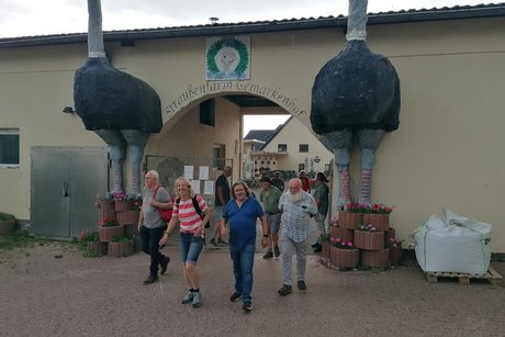 Eingang zur Straussenfarm Gemarkenhof Remagen
