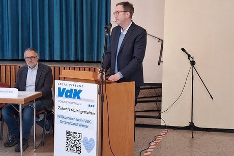 Herr Zander und B&uuml;rgermeister Herr Draht