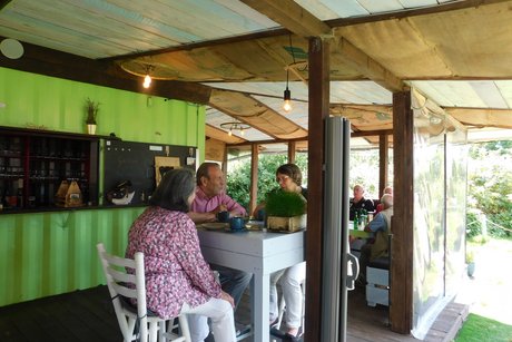 Besuch im Fietzengarten