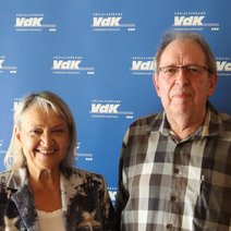 Karin Rohr - Vorsitzende und Reinhold Heymann Kassierer