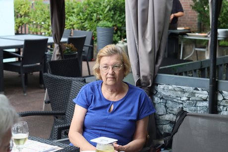 Grillnachmittag vom VdK Ortsverband Altendorf gemeinsam mit dem Ortsverband Borbeck. Wilma Kirschmer, Vertreterin der Frauen im Kreisverband Rhein-Ruhr und Vorsitzende vom VdK Ortsverband Bredeney / Haarzopf.