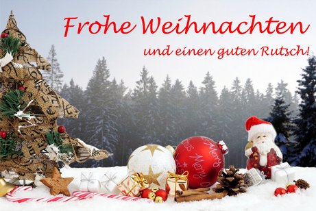 Frohe Weihnachten und einen guten Rutsch