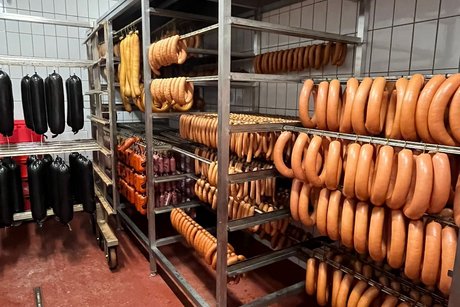 Laufende Meter Fleischwurst