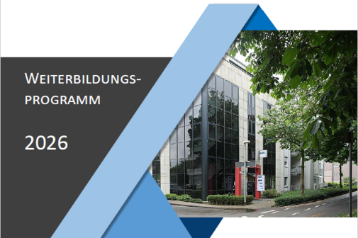 Weiterbildungsprogramm 2026 Das Bild zeigt den Ausschnitt der Broschüre für Weiterbildung im KV am Niederrhein