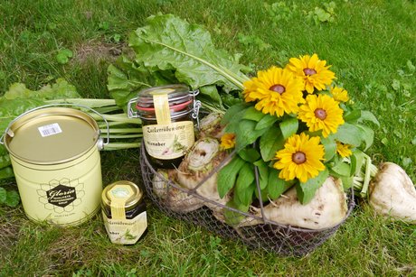 Präsentation des Produktes - Zuckerrübenkraut