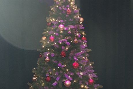 festlich geschm&uuml;ckter Weihnachtsbaum
