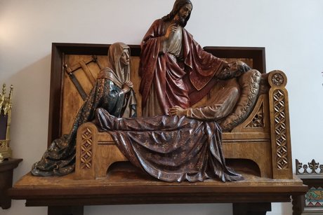 Figur in Kirche im Wallfahrtsort Kevelaer.