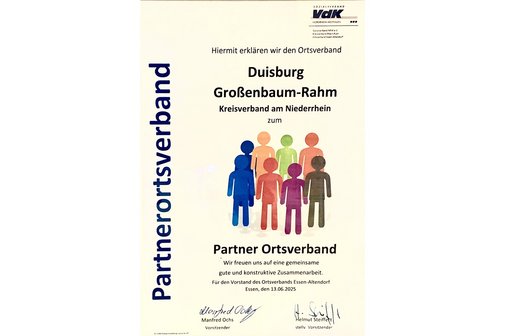 Urkunde: Partnerortsverband