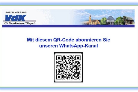 Mit diesem QR-Code zu unserem WhatsApp-Kanal