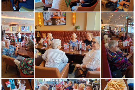 VdK Mitglieder beim leckeren Essen im Café Extrablatt