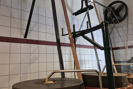 Herstellung von Senf.