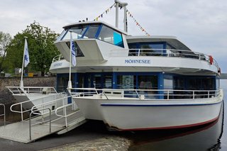 Angelegtes Schiff