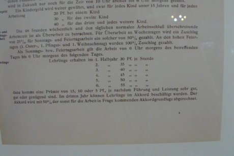 Ausschnitt aus einem Tarifvertrag