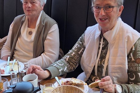 Wir frühstückten gemeinsam