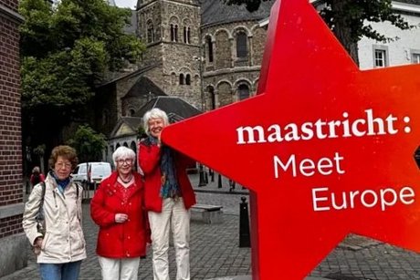Ankunft Maastricht, Platz vor der Fußgängerzone