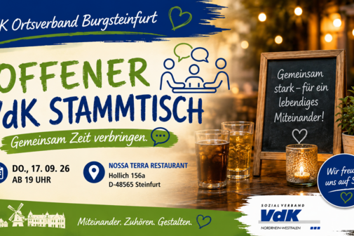 erster Offener Stammtisch erster Offener Stammtisch am Do., 17.09.2026