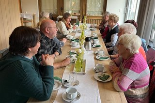 Kaffeetrinken im "Berghof"