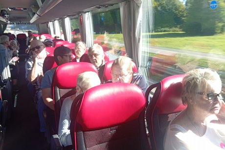 Im Bus zur Fahrt nach Solingen