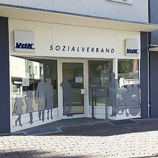 Die Geschäftsstelle des VdK Kreisverbands Mettmann auf der Poststraße 22 in 40822 Mettmann