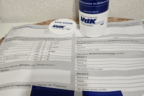 Inhalt der SOS-Notfalldose