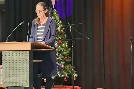 Tanzgruppe OGS Wassermaus Grußworte von Imke Heymann, Bürgermeisterin