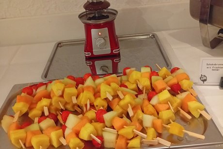 Schokobrunnen mit Obst