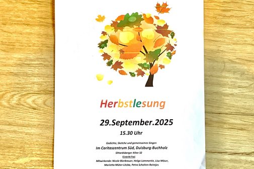 Poster 'Herbstlesung'