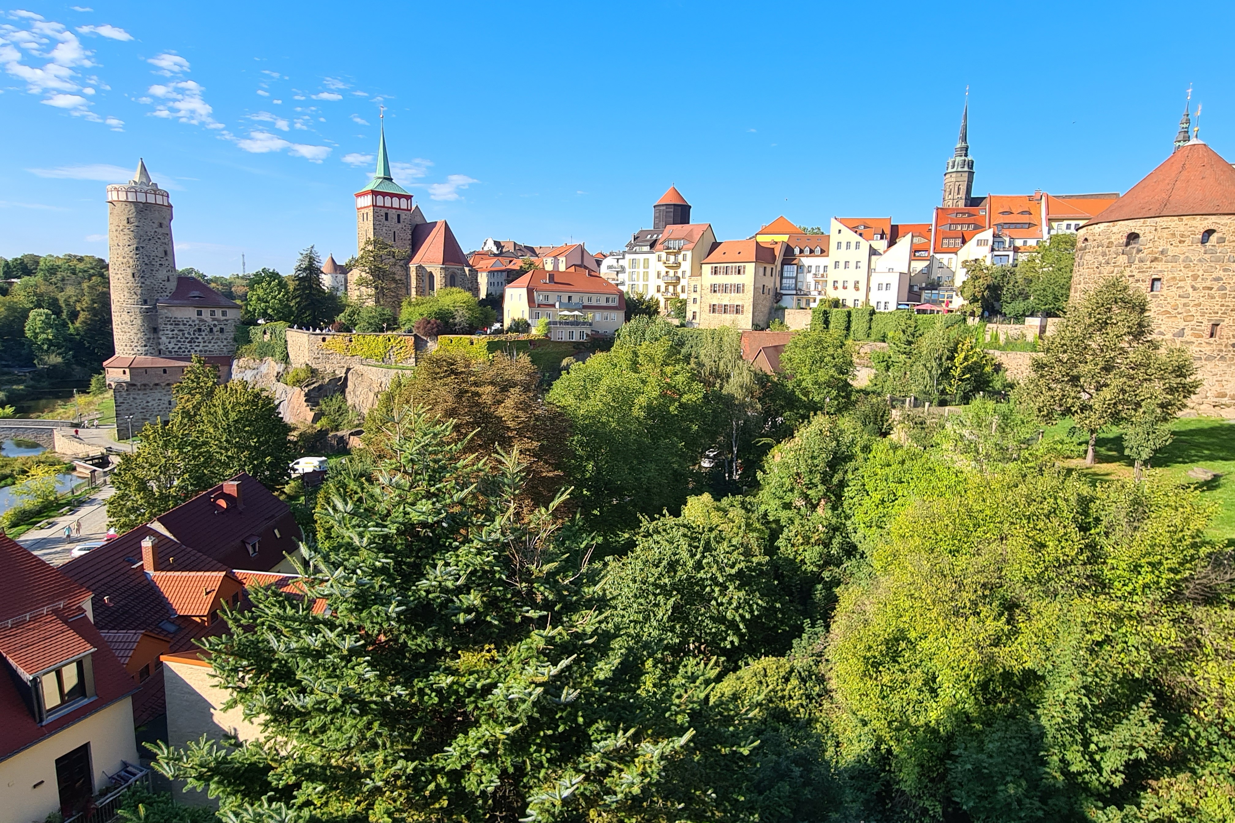 Bautzen von der Friedensbrücke aus gesehen Bautzen von der Friedensbrücke aus gesehen